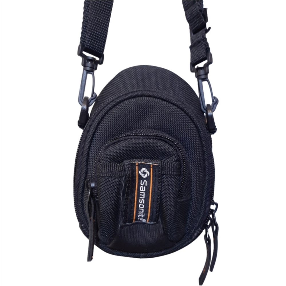 💠VINTAGE 90s Samsonite 6" Camera Case Padded Nylon Carry Strap Bag Photography